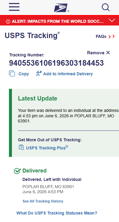 USPS Tracking Proof 9