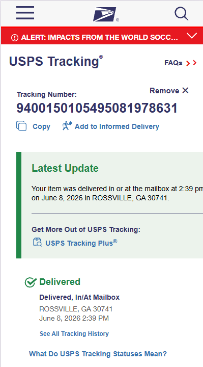 USPS Tracking Proof 4
